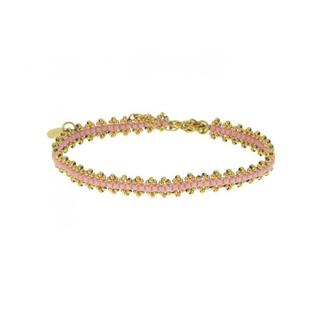 Les Cleias: Armbnd - Daisy - Pink